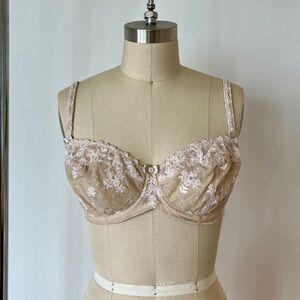 Vintage Mesh & Lace Bra